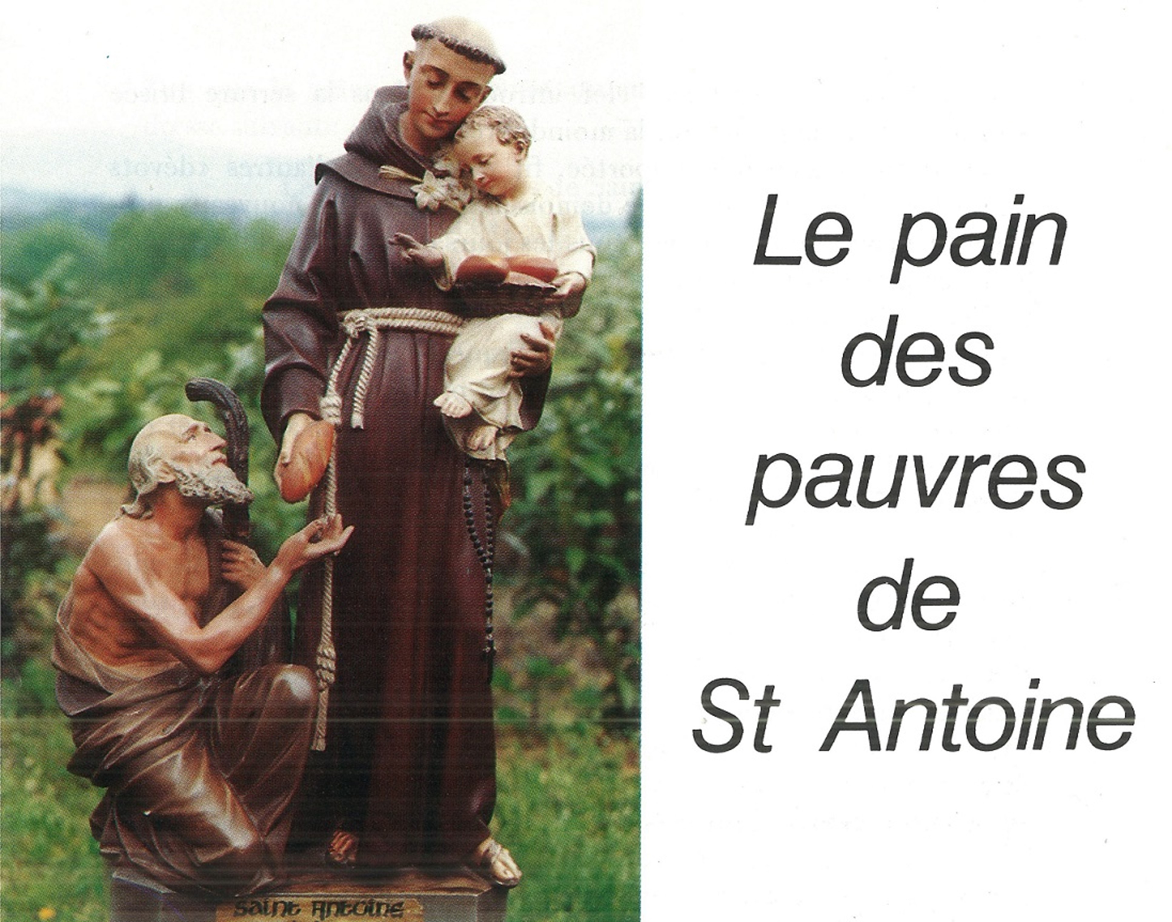 image représentant l'article Le pain de Saint Antoine n°1